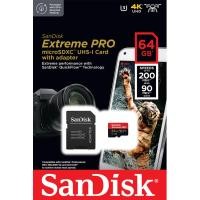 ราคา SanDisk Extreme Pro microSD 64GB ความเร็ว อ่าน 200MB s เขียน 90MB s SDSQXCU 064G GN6MA เมมโมรี่ การ์ด แซนดิส ใส่ Gopro678910 MAX (24245269887)