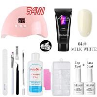 ราคา Nail Garden ชุดต่อเล็บ 13 ชิ้น สีเล็บโพลี่เจล ชุดทำเล็บเจล2023 พร้อม 54w เครื่องอบเล็บ เจลต่อเล็บเจล เบสทอปเล็บเจล ท็อปเจล ชุดทำเล็บเอง (20971909351)