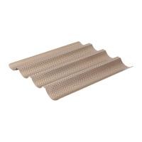 ราคา Baguette Bread Pan Non Stick Wavy Baguette Mold Perforated Baguette Baking Tray for Sourdough Italian Bread (24598917861)