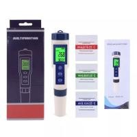 ราคา รับประกัน5ปี ปากกาวัดค่าคุณภาพน้ำ 5 in 1 EC TDS PH SALT TEMP meter วัดความเค็มน้ำประปา การทดสอบที่แม่นยำ (25573368113)