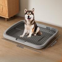 ราคา QPETS ถาดรองฉี่สุนัข ห้องน้ำสุนัขขนาดใหญ่ 2 ชั้น ห้องน้ำสุนัข ที่รองฉี่ ขอบสูงกันกระเด็น (25284274900)