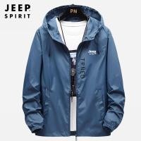 ราคา JEEP SPIRIT 2022 Mens Sun Protection Clothing UV Protection Outdoor Sports Skin Clothing Windbreaker Hooded Jacket (14615447757)