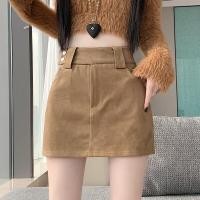 ราคา กระโปรงทรงเอเอวสูง ผ้าหนังสีน้ำตาล กระโปรงสั้นทรงเอสำหรับผู้หญิง ฤดูใบไม้ร่วง ฤดูหนาว 2025 กระโปรงสั้นทรงเอเอวสูง ทรงเอ กระโปรงสั้นทรงเอ (25117138100)