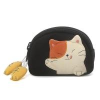 ราคา กระเป๋าใส่เหรียญลายแมว Kine Cat ดีไซน์น่ารัก ซิปสองชั้น กระเป๋าใส่ลิปสติก กระเป๋าใส่เหรียญ กระเป๋าใส่ของสำหรับผู้หญิง สไตล์ญี่ปุ่น (24014351075)