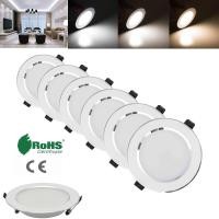ราคา Ranpo Dimmable LED แผงหลอดไฟดาวน์ไลท์โคมไฟเพดานประดับไฟ3W 5W 7W 9W 12W 15W 18W 220V Cool สีขาวสีขาวWarm White (7512658703)