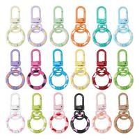 ราคา Candy Color Spring Keychain with Metal Lobster Claw Design 18PCS Set of Colorful Key Rings for DIY Crafts (24837519205)