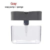 ราคา ขวดปั๊มสบู่ครัวพร้อมฟองน้ำ2 In 1เคาน์เตอร์สบู่เหลวล้างมือที่ล้างจานกล่องใส่สบู่ล้างจาน380มล (20970925446)