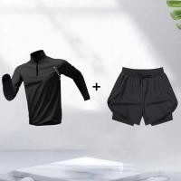 ราคา เสื้อวิ่งแขนสั้นสำหรับผู้ชาย ออกแบบให้ระบายอากาศได้ดี เหมาะสมากับการเล่นฟิตเนสและวิ่ง (24819578154)