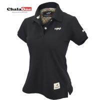ราคา เสื้อโปโลหญิง ChalaOne ผ้า Premium Cotton นุ่มกว่าใส่สบายกว่า สีดำ (920066895)