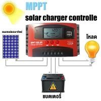 ราคา COD PWM 30A 60A 100A คอนโทรลเลอร์ชาร์จพลังงานแสงอาทิตย์ 12V 24V 48V LCD โซล่าชาร์จเจอร์ Solar Charge Controller แบตเตอรี่ (24918097404)
