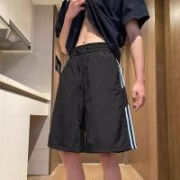 ราคา กางเกงขาสั้นชายผ้าลายทางสีบล็อก ทรงหลวม แห้งเร็ว 5 จุด กางเกงขาสั้นชายหาดฤดูร้อน กางเกงขายาวลำลองสำหรับวัยรุ่น (25401023168)