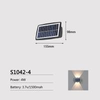 ราคา Solar Wall Lamp Modern Outdoor Lighting LED Decoration Light For Balcony Garden Fence Lights With Light Sensor (16344508816)