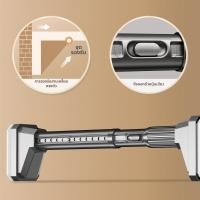 ราคา ราวตากผ้าสเตนเลสแบบยืดหดได้ ไม่ต้องเจาะ สำหรับระเบียงและห้องน้ำ (25398172893)