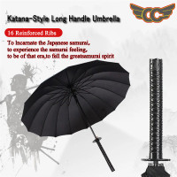 ราคา CCStore ร่มด้ามยาว ร่มญี่ปุ่นอัตโนมัติขนาดใหญ่สำหรับผู้ชาย บุคลิกสร้างสรรค์ และร่มดาบหล่อ ร่มดาบซามูไรด้ามตรงญี่ปุ่น (24561477408)