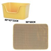 ราคา ชุด 89 กระบะทรายแมว แผ่นดักทรายแมว เซ็ตเซฟเวอร์ คุ้มค่าสุดๆ พรมดักทรายแมว พรม 2 ชั้น EVA กระบะทราย ใหญ่ แผ่นรอง (25577514071)