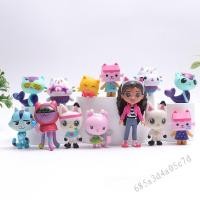 ราคา 13PCS ชุด 5 9 ซม การ์ตูนอนิเมะ Gabby ของ Gabby ร่างยิ้มแมวน่ารักตุ๊กตาสัตว์ลูกแมว q เวอร์ชัน pvc แอ็คชั่นตัวเลขของเล่นตุ๊กตาโมเดลของเล่นตุ๊กตา (24611651496)