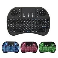 ราคา I8 Mini Wireless Keyboard Backlit English Russian Hebrew 2 4G Air Mouse Remote Control Touchpad Handheld for Android TV Box PC (20317380183)