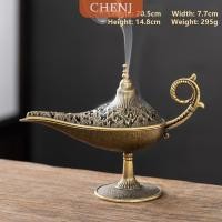 ราคา COD CHENJ ตะเกียงธูปโลหะสไตล์โบราณมีกลิ่นหอมที่ใส่เทียนไม่มีกลิ่นของตกแต่งบ้านของขวัญเครื่องหอมอาหรับ (24948233435)