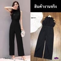 ราคา TT8487 จั้มสูทคอเต่า ขายาว แขนกุด (22851177513)