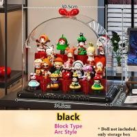 ราคา กล่องโชว์อะคริลิคใสกันฝุ่นสำหรับจัดเก็บและโชว์โมเดลตัวต่อ พร้อมฐานตั้งโชว์แบบ Labubu V4 Blind Boxes (25009937361)