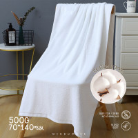 ราคา ผ้าเช็ดตัว Cotton 100 ผ้าขนหนู ผ้าเช็ดตัวผ้าขนหนู เกรดโรงแรม White 70 140 500G นิ้ว 12ปอนด์ Cotton 100 ราคาส่ง (25620860013)