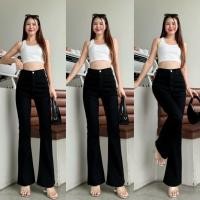 ราคา พร้อมส่ง Babarry Style กางเกงขายาว ผู้หญิง ขาม้า กระชับทรงสวย ผ้ายืด (24499796553)