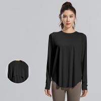 ราคา MP SPORTS เสื้อยืดกีฬาแขนยาวผู้หญิง เสื้อโยคะผ้าไหมน้ำแข็ง เสื้อคอกลม เสื้อหลวม ชายเสื้อโค้ง (23130135523)