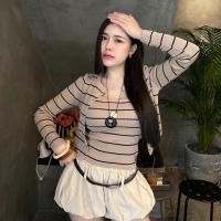 ราคา MesubShop ชุดเซ็ต 2 ชิ้น เสื้อสายเดี่ยว เสื้อคลุม ผ้าไหมพรม ผ้ายืดเยอะมาก สาวอวบใส่ได้ ผ้าทอลายริ้ว เสื้อใส่เที่ยว ใส่คลุมกันแดดกันลม รุ่น เทศกาล (25575873954)