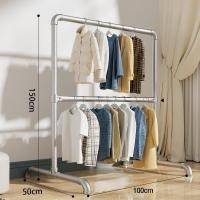 ราคา หนาพิเศษ ราวตากผ้าท่อเหล็กเสาเดี่ยว ราวแขวนผ้า โครงเหล็ก ราวตากผ้า ยาว100 180cm สูง150cm ประกอบง่าย กันนำ้ (25248774693)