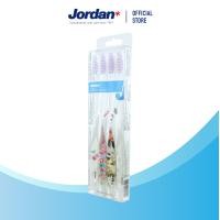 ราคา แพ็ค4ชิ้น คละสี Jordan แปรงสีฟันจอร์แดน Individual Ultra soft Nordic season Pack 4 adults toothbrush (10371614555)