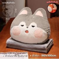 ราคา หมอนผ้าห่ม ตุ๊กตาน้องแมว หมอนอิงในรถ ขนาด40cm ผ้าห่ม 100x160cm มีผ้าห่มทุกตัว หมอนผ้าห่มแมวส้ม หมอนแมวส้ม ของขวัญ (25656432504)