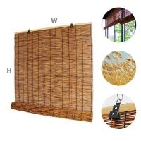 ราคา ม่านไม้ไผ่ ม้วนได้ บังแสงแดด ม่านกกม้วน ปรับระดับได้ ติดตั้งง่าย (24607945860)