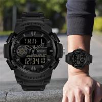 ราคา FHJGJ SANDA Mens Sport Watches Luxury Brand Digital Back Light Wristwatches Waterproof Analog Men Quartz Clock LED Wristwatch (24557260944)