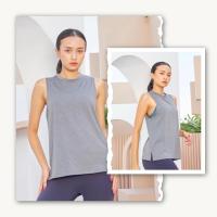 ราคา PENNY Vicki Tank เสื้อออกกำลังกาย แขนไม่เว้า ผ่าข้างเคลื่อนไหวให้คล่องตัว เรียบๆแบบ Everyday Look พร้อมส่งจากไทย (23371908789)