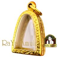 ราคา กรอบพระสำเร็จรูป งานเลเซอร์ 24K ไม่ลอก ไม่ดำ ทรงรูปหล่อ รหัส 60 (25639544114)