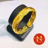 ราคา กำไลทองลายเปีย ฟรีไซส์ เปีย2เส้น เปีย4เส้น ทองชุบ ทองหุ้ม ใส่สวย byนพคุณห้างทอง (20552602146)