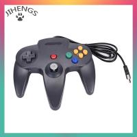 ราคา JIHENGS Fkend Wired USB Controller For Nintendo N64 Joystick Games Gamepad Joypad For N64PC Black (23451778872)