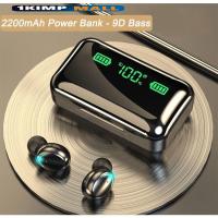 ราคา 100 ผลิตภัณฑ์ดั้งเดิม Gratis Ongkir F9 5 9DSound TWS ไร้สายหูฟังบลูทูธสปอร์ตหูฟังบลูทูธสเตอริโอหูฟังกันน้ำ (24156350479)