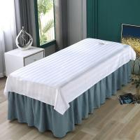 ราคา super pro COD ผ้าปูที่นอน ลายทาง สําหรับเตียงนวดสปา เตียงนวดหน้า ผ้าปูที่นอนนวดมีรู แผ่นสปา มีรู ผ้าปูที่นอนเสริมสวย SPA (21575818882)