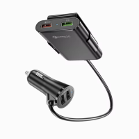 ราคา ที่ชาร์จแบตในรถ USB 4พอร์ตแบบสากลQC3 0สายเคเบิลด้านหน้าเบาะหลังยาว1 7ม อะแดปเตอร์ชาร์จเร็ว USB สำหรับ Redmi 13C 14C Note 14 Pro Poco X3 Samsung Galaxy A07 A06 A16 LTE A17 A35อะแดปเตอร์ที่ชาร์จแบตเตอรี