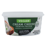 ราคา สวีส ครีมชีสวีแกน จากโปรตีนถั่วลันเตา รสซาวครีมหัวหอม 200 กรัม Plant Based Cream Cheese Sour Cream Onion 200g Swees brand (24711405268)
