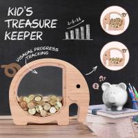 ราคา กระปุกออมสินรูป Likhang ของขวัญเด็ก ลายช้างไม้ อเนกประสงค์ กระปุกเหรียญใส ไม่มีทางออก ตกแต่งโต๊ะทำงาน (25016509561)