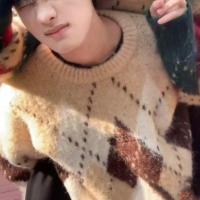 ราคา STAR FRUIT เสื้อไหมพรมคริสมาสต์ลายสี่เหลี่ยมขนมเปียกปูนแนววินเทจสไตล์อเมริกัน (25524270840)