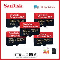ราคา Sandisk Extreme Pro SD Card คลังสินค้า 16GB 32gb 64gb 128gb 256gb 512gb การ์ดหน่วยความจำ SDXC UHS I U3 A2 V30อะแดปเตอร์ (25200703285)