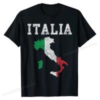 ราคา Italia Italy Flag Map Italian Italiano Family Gift T Shirt Printed Design Shirt Discount Cotton Men T shirts Tops Tee (23156285307)