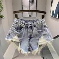 ราคา กางเกงขาสั้นยีนส์ทรงเอเอวสูงสำหรับผู้หญิง กางเกงขาสั้นทรงหลวมในช่วงฤดูร้อน กางเกงขาสั้นทรงขาบาน กางเกงขาสั้นทรงเอ กางเกงขาสั้นทรงเอ (25014207774)