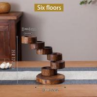 ราคา เชิงเทียนแบบชั้นเทียนหมุนได้ เชิงเทียน เชิงเทียนขี้ผึ้งไฟประดับ เชิงเทียนไม้ วินเทจโรแมนติก ตกแต่งบ้าน (24749144425)