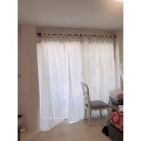 ราคา ผ้าม่านผ้าฝ้าย คอกระเช้า สีขาว แบบกระดุมถอดแกะได้ ผ้าม่านมินิมอล ผ้าม่านสีขาว ผ้าม่านวินเทจ (9394498928)