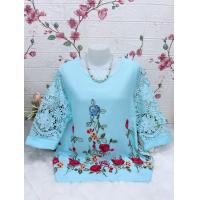 ราคา สื้อลูกไม้ผ้าลินิน ผสม เสื้อลูกไม้ใส่ทำบุญ เสื้อลูกไม้ไซส์ใหญ่ รอบอก38 42 44 46 48 52นิ้วฟรีไซส์ มี3ไซส์หน้าผ้า42 46 52นิ้วใส่สบาย ปักลายดอกสวย (24623984830)