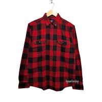 ราคา เสื้อลายสก๊อต GEORGE สีแดง เสื้อลายสก๊อตแขนยาวเสื้อวินเทจแบรนด์แท้ราคาถูก (24189902090)